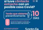 SI FUISTE CONTACTO ESTRECHO CON UN CASO COVID 