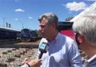 Acto oficial prueba de trenes- Perotti en Rufino 