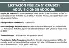 LICITACION PUBLICA 39/2021 ADQUISICION DE ADOQUINES