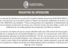 REGISTRO DE OPOSICION