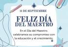 11 DE SETIEMBRE: DIA DEL MAESTRO