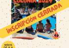 COLONIA 2024: INSCRIPCION CERRADA