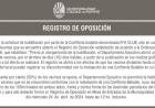 REGISTRO DE OPOSICION
