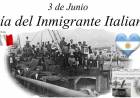 3 DE JUNIO: DIA DEL INMIGRANTE ITALIANO