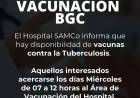HOSPITAL SAMCO: VACUNACION BCG