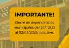 CIERRE DE DEPENDENCIAS MUNICIPALES