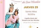 MAÑANA LA VIRGEN DEL  ROSARIO DE SAN NICOLAS TE ESPERA...!!!