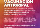 SAMCO RUFINO: VACUNACION ANTIGRIPAL