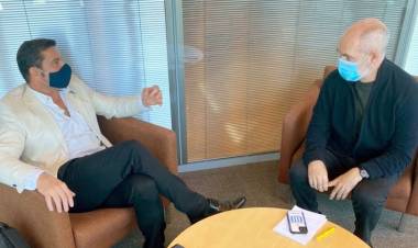 EL INTENDENTE SE REUNIO CON HORACIO RODRIGUEZ LARRETA