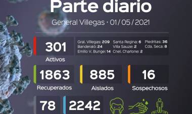 INFORME EPIDEMIOLOGICO DE GRAL. VILLEGAS DEL DIA 1/5