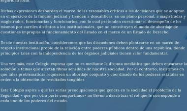 CONSEJO REGIONAL DEL COLEGIO DE MAGISTRADOS Y FUNCIONARIOS DEL PODER JUDICIAL DE LA PROVINCIA DE SANTA FE