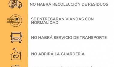 SERVICIOS PARA EL JUEVES 21 Y VIERNES 22