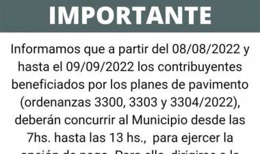 AVISO IMPORTANTE