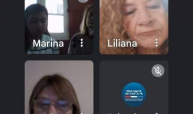 INTENDENTE NATALIO LATANZZI EN REUNION VIRTUAL CON LA MINISTRA DE INFRAESTRUCTURA,  SERVICIOS PUBLICOS Y HABITAT DE SANTA FE