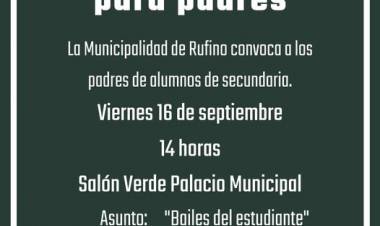CONVOCATORIA PARA PADRES