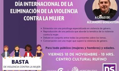 DIA INTERNACIONAL DE LA ELIMINACION DE LA VOLENCIA CONTRA LA MUJER