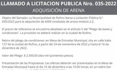LICITACION N| 035/2022