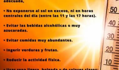 CUIDADOS ANTE LA OLA DE CALOR