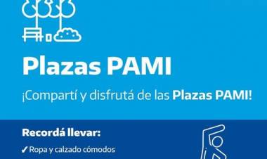 INICIO EL PROGRAMA "PLAZAS PAMI"