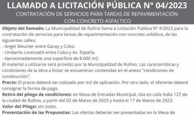 LICITACION PUBLICA N| 004/2023