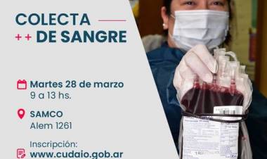RUFINO: COLECTA DE SANGRE