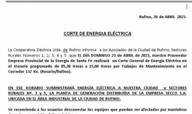 CORTE ENERGIA ELECTRICA