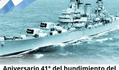 ANIVERSARIO HUNDIMIENTO ARA GENERAL BELGRANO