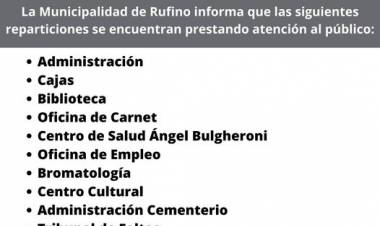 LA MUNICIPALIDAD INFORMA: