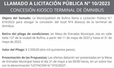 LICITACION PUBLICA N° 010/2023