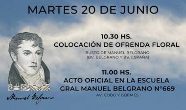 20 DE JUNIO: DIA DE LA BANDERA