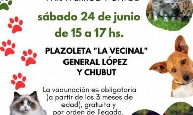 NUEVA JORNADA DE VACUNACION ANTIRRABICA
