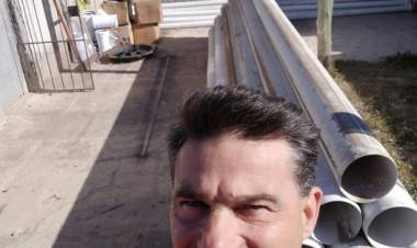 INTENDENTE NATALIO LATTANZI ESTA CON LOS CAÑOS