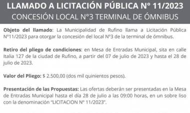 LICITACION PUBLICA N| 011/2023