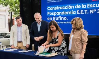 ESCUELA AGROTECNICA: "ME PONE MUY CONTENTO TAN ANSIADA OBRA"