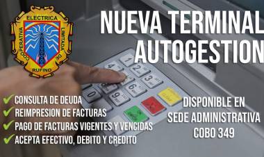 COOPERATIVA ELECTRICA LIMITADA DE RUFINO: NUEVA TERMINAL AUTOGESTION