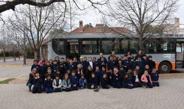 RECORRIDO EN EL COLECTIVO DE ALUMNOS DE TERCER GRADO DE LA ESCUELA N°171