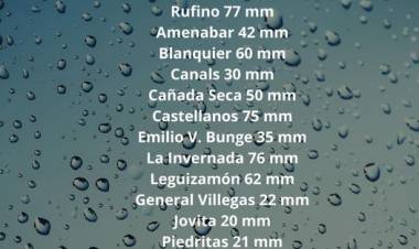 REGISTRO DE PRECIPITACIONES DEL DIA 22/10