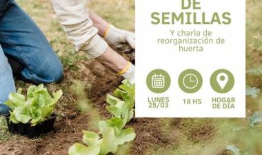 ENTREGA DE SEMILLAS Y CHARLA
