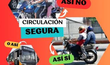 NO USES LA MOTO COMO COLECTIVO