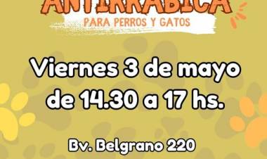 VACUNACION ANTIRRABICA GRATUITA
