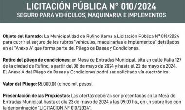 LICITACION PUBLICA N|° 010/2024