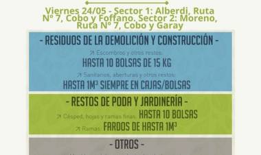 RECOLECCION RESIDUOS VOLUMINOSOS_ VIERNES 24/5