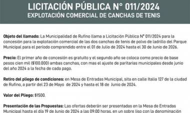 LICITACION PUBLICA N° 011/2024