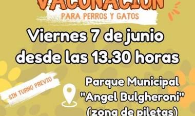 HOY...!!! JORNADA GRATUITA VACUNACION ANTIRRABICA