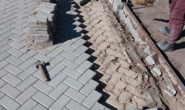 TRABAJOS EN PLAZA SARMIENTO