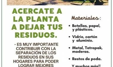 PLANTA DE RECICLADO DE RUFINO: ACERCATE A LA PLANTA