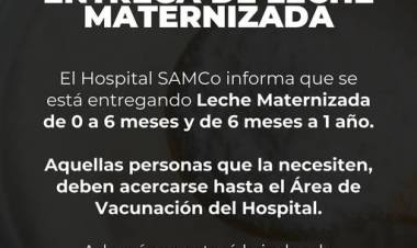 SAMCO RUFINO: ENTREGA LECHE MATERNIZADA
