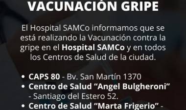 SAMCO RUFINO: VACUNA GRIPE