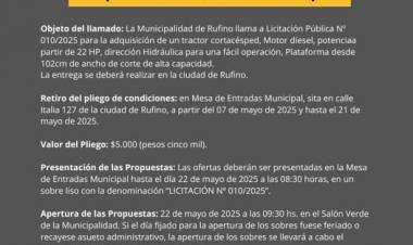 LICITACION PUBLICA N° 010/2025