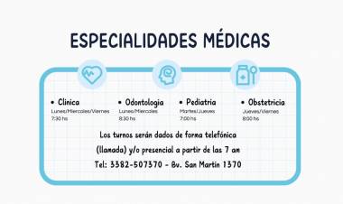 ESPECIALIDADES MADICAS EN CAPS RUFINO 80